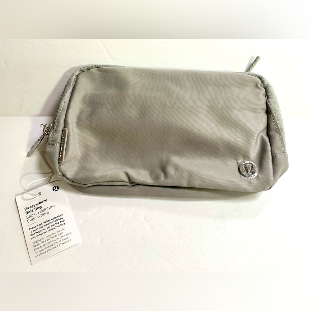 LuluLemon Light Gray Everywhere Nylon Belt / Crossbody Bag - NWT